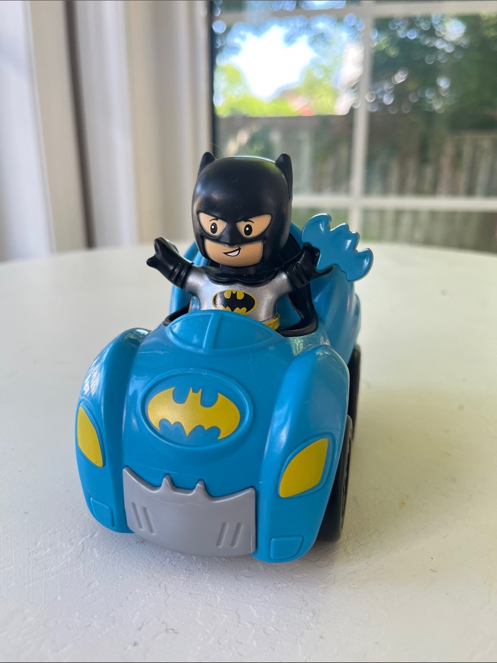 3/$20 💛Little People Batman Blue Batmobile Toy Car